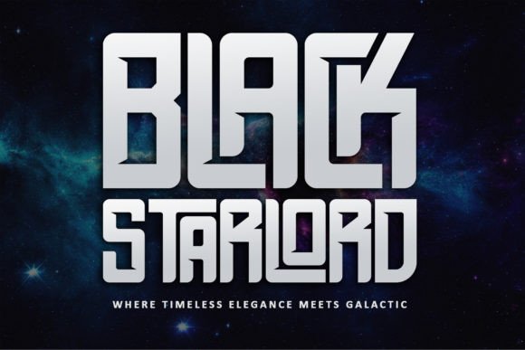 Black Starlord Font for Editorial Design
