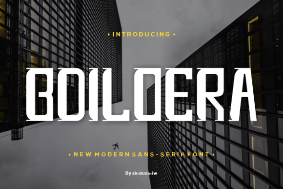 Boildera: A Creative Font for Makers