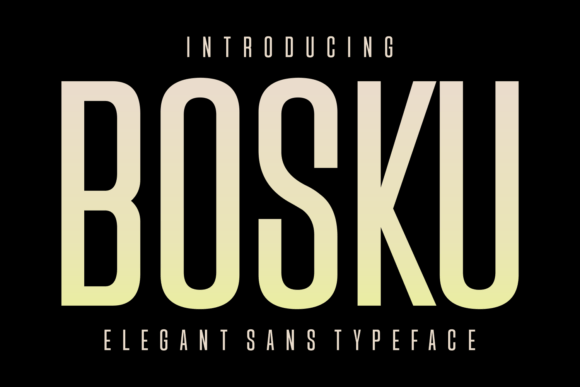 Bosku: A Versatile Sans Serif Font