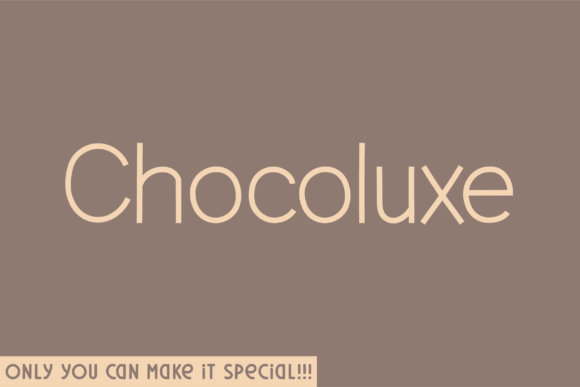 Chocoluxe: A Sweet Sans Serif for Creative Brands