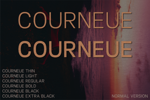 Courneue: A Premium Font for Modern Campaigns