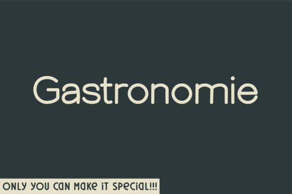 Gastronomie: A Stylish Sans Serif