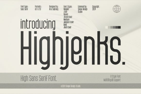 Highjenks: A Modern Font for Bold Branding