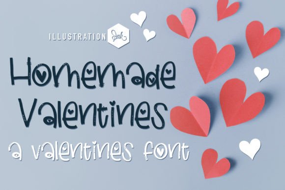 Homemade Valentine Font for Business