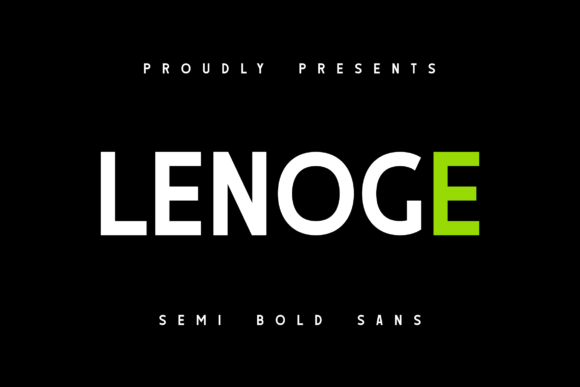 Lenoge: A Fresh Sans Serif for Creative Projects