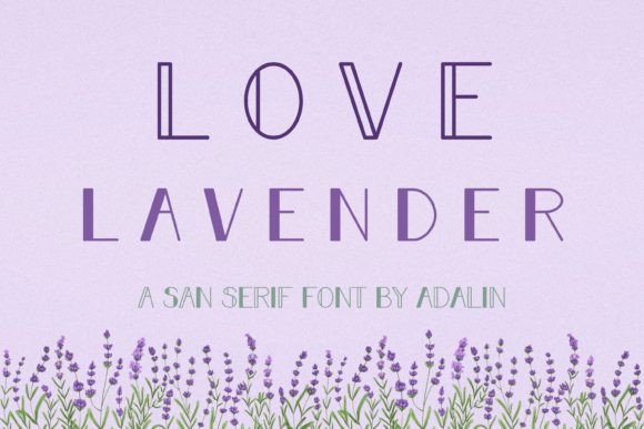Love Lavender Font for Web Design
