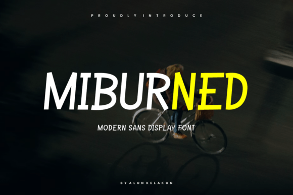 Miburned: A Modern Sans Serif Font