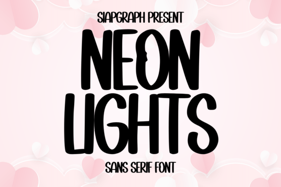 Neon Lights Font for Creative Projects