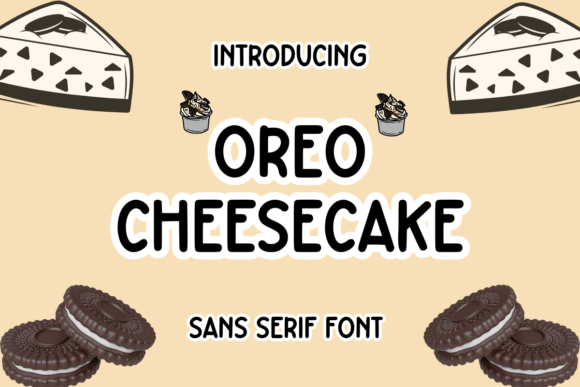 Oreo Cheesecake Font